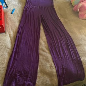 🟣Plum-purple wide leg beach type pants🟣